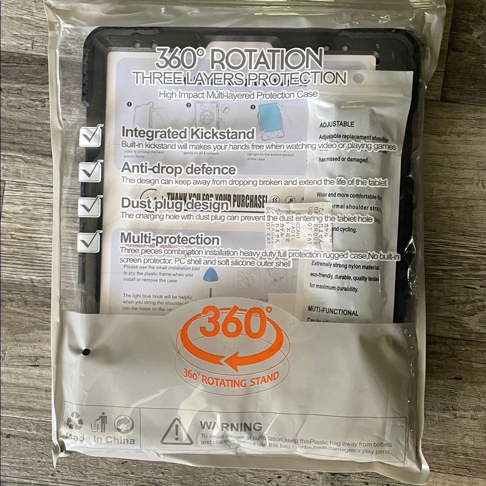 IPad NWT Pro Black 360° Rotation 12.9 Tablet Case
